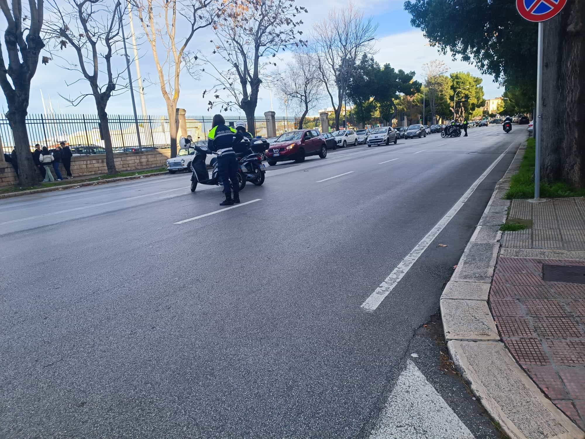 Lungomare Augusto chiuso al traffico